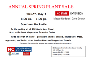 Cover photo for Annual Spring Plant Sale