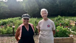 Diane Salmon, Beth Dixon, Deep Roots Community Garden Volutneers
