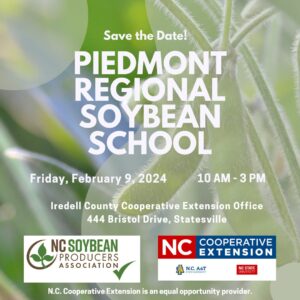 Cover photo for Piedmont Regional Soybean School