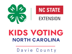 4-H Clover NC State Extension Kids Voting North Carolina Davie County